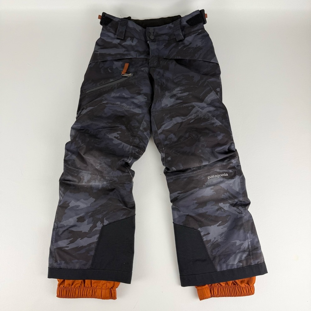 Patagonia Boys' Snowshot Waterproof Insulated Ski/Snowboard Pants - Ocean Camo